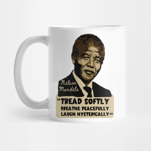 Nelson Mandela Portrait And Quote Mug